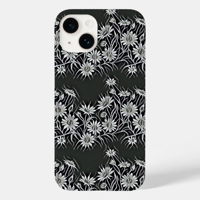 Blockera kameror - Modern utformning av blommönstr (Baksida)