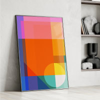 Blockera modern Abstrakt i Färg med brant geometri