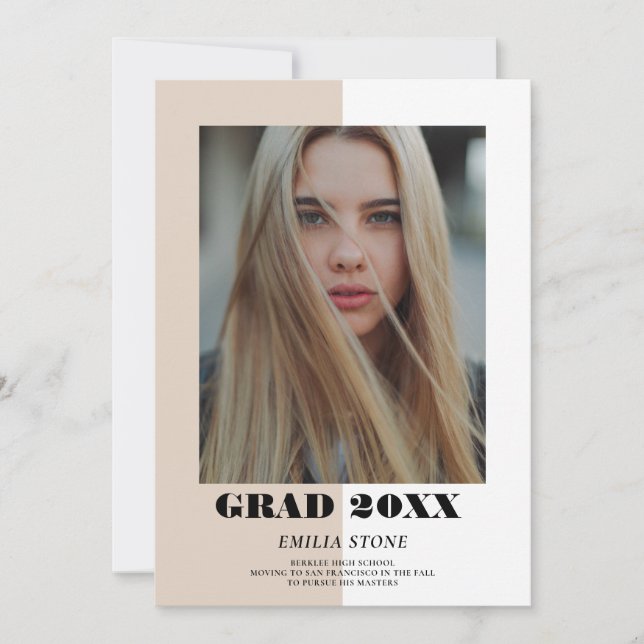 Blockera Modern Studenten-meddelande i Färg Meddelande (Framsida)