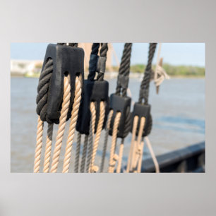 Blockera och stöta på en Frakt Poster