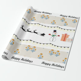 Blockera papper omslagning av tematchristmas presentpapper