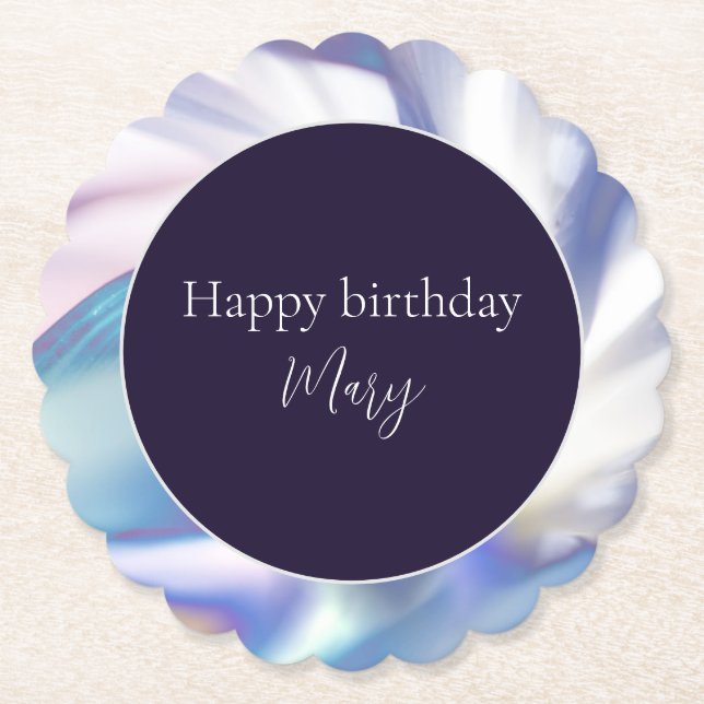 Blockera Petals-Anpassadet Pappert Underlägg (Framsida)