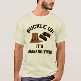 Blockera Roligten för Tecknad av Thanksgiving T Shirt