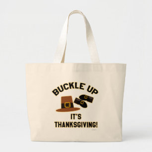 Blockera Thanksgivingens Tecknad Slogan-Roligt Jumbo Tygkasse