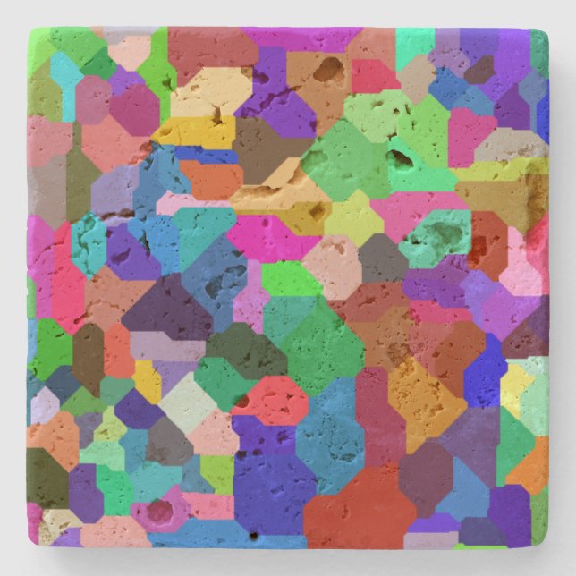 Blockera travertine-Underlägg Stenunderlägg (Framsidan)