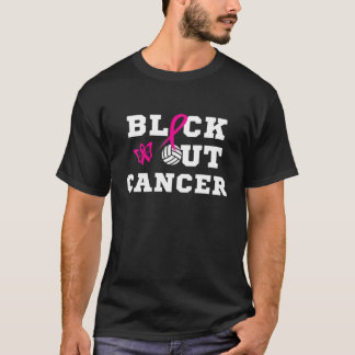 Blockera ut medvetandegraden om bröstcancer t shirt