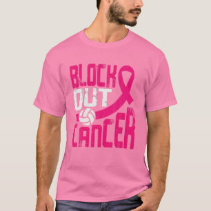 Blockera ut medvetandegraden om bröstcancer t shirt
