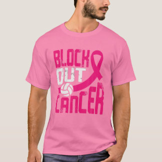 Blockera ut medvetandegraden om bröstcancer t shirt