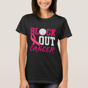 Blockera ut medvetandegraden om bröstcancer t shirt