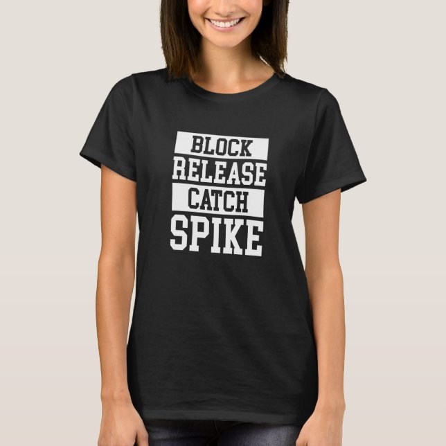 Blockera Utskick Fånga Spika Linjespelare Lineback T Shirt (Framsida)
