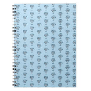 Blockera utskrift av Palmetto Träd Spiral Journal Anteckningsbok