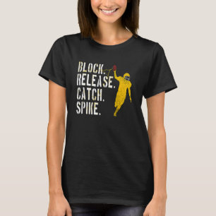 Blockera Utsläpp Catch Spike Nationella Tight End T Shirt
