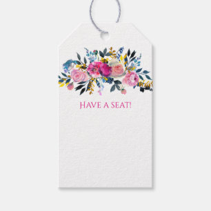 Blockera Vattenfärgad Blommigt Placera kort