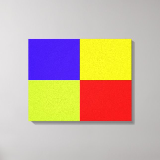 Blockerad arbetsyta med färg canvastryck (Framsida)