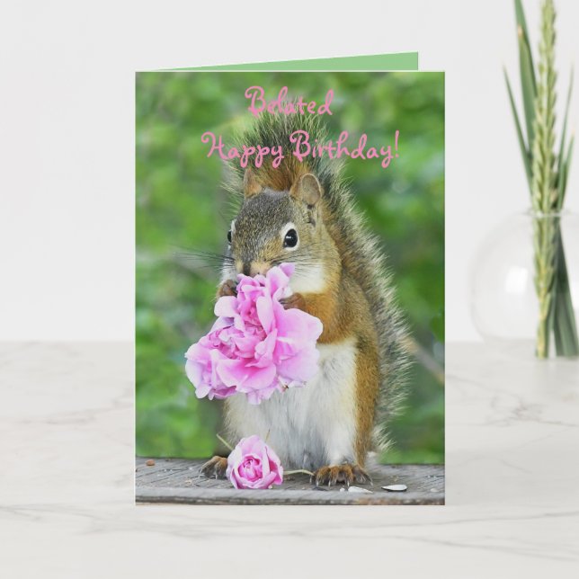 Blockerade födelsedagskort, 5 x 7 tum Bickles Tack Kort (Framsida)