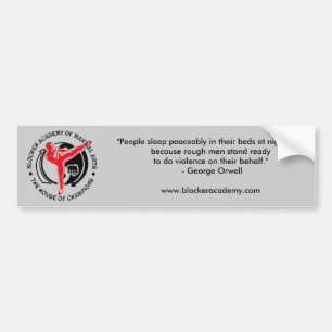 Blockerakademi av kampsportar bildekal