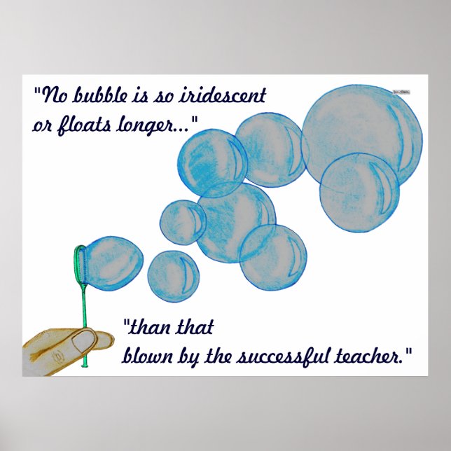 Blockerande bubblor poster (Framsidan)