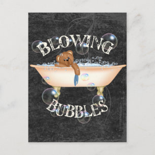 Blockerande bubblor vykort