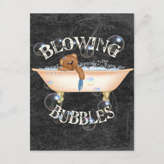 Blockerande bubblor vykort