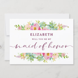 Blockerande Chic Blommigt Maid of honor Frieri kor