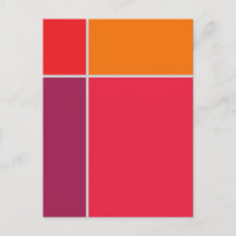 Blockerar 2 geometrisk vykort