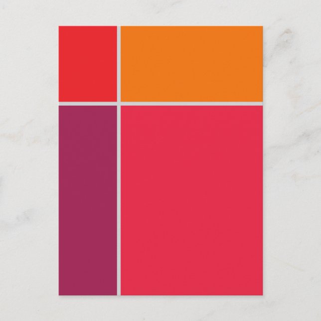 Blockerar 2 geometrisk vykort (Framsida)