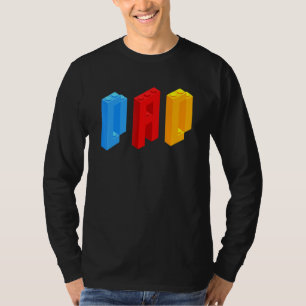 Blockerar Master Pappa Brick Builder Coola Builder T Shirt