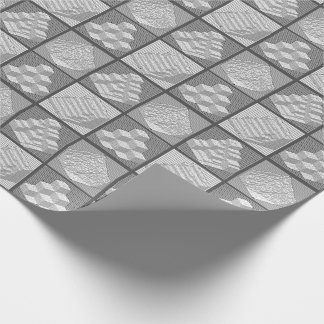 Blockerar Papper radbrytning av Maze Puzzle Presentpapper