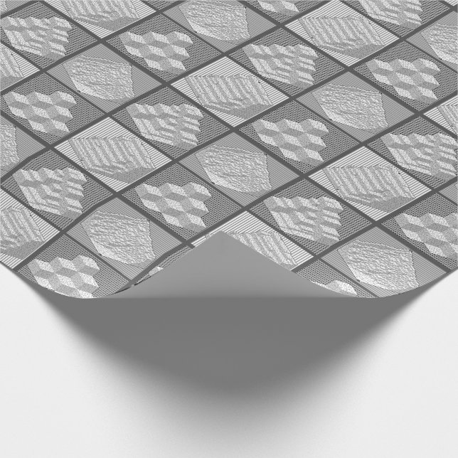 Blockerar Papper radbrytning av Maze Puzzle Presentpapper (Hörn)