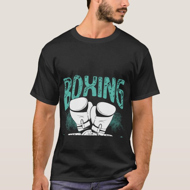 Blockering av backprint är som Boxin för Sten Papp T Shirt (Framsida)