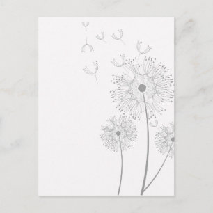 Blockering av Dandelion Seeds Vykort