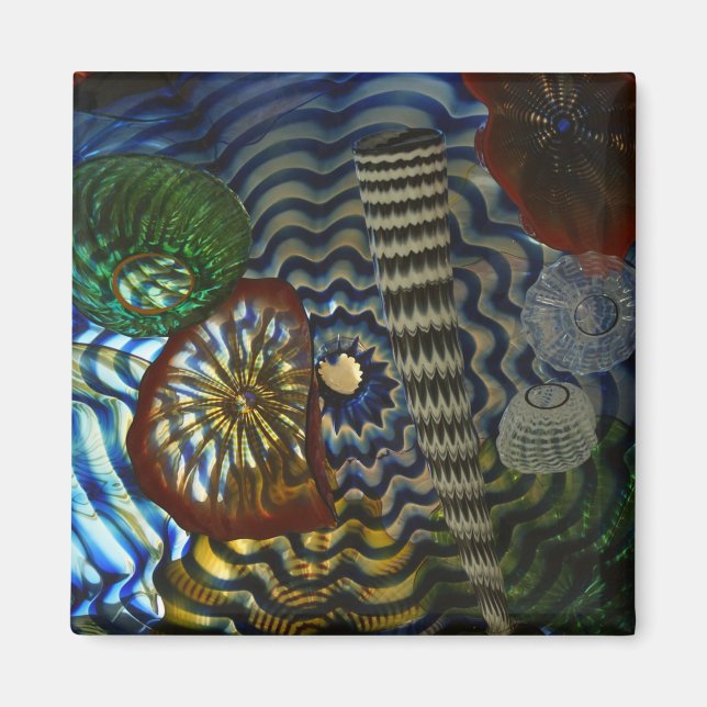 Blockering av kreativ glas magnet (Framsidan)