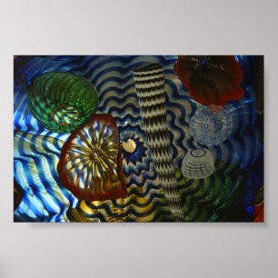 Blockering av kreativ glas poster