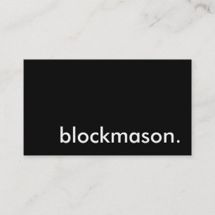 blockering. visitkort