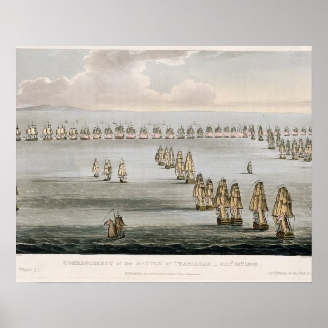 Blockeringen av Trafalgar den 21 oktober Poster (Framsidan)