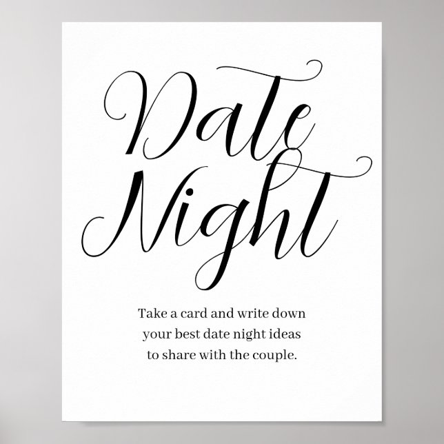 Blockeringsdatum för Wildblomma Nattsigneringsdatu Poster (Framsidan)