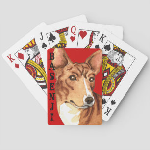 Blockeringskort för Basenji Färg Casinokort