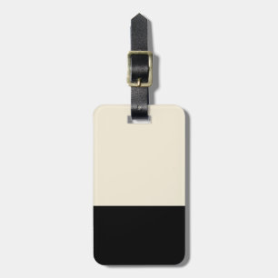 Blocket Anpassade Black & Eggshell White Färg Bagagebricka