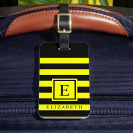 Blocket Anpassade Bright Gult Black Färg Bagagebricka