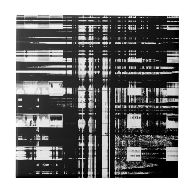 Blocket Black and white urban torn Kakelplatta (Framsidan)