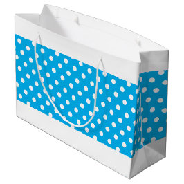 Blocket Bright Söt Himmel Blue White Doged Färg