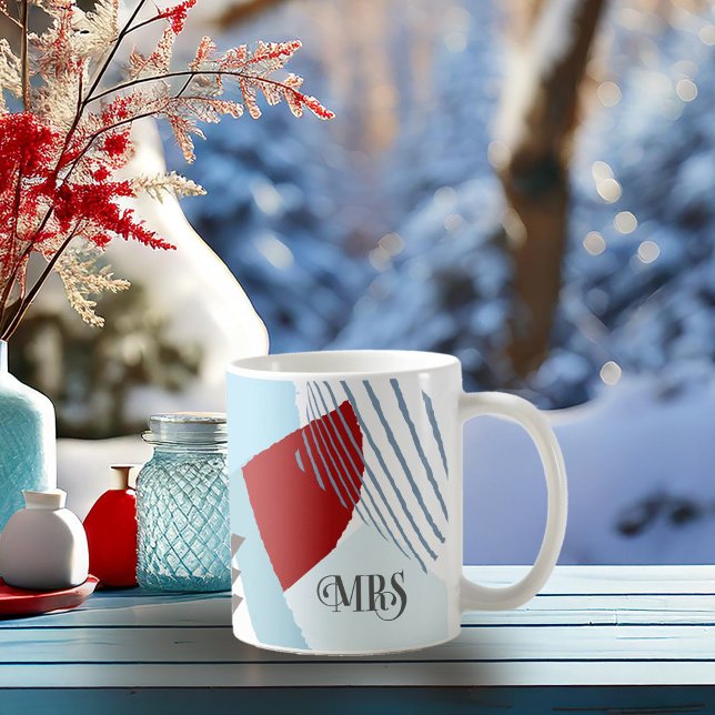 Blocket färg Bröllop, Bride Winter ID740 Kaffemugg (Skapare uppladdad)