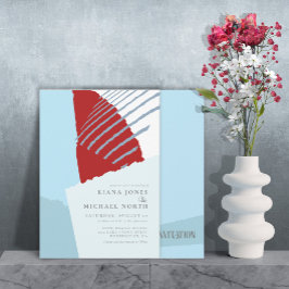 Blocket färg Bröllop Winter ID740 Inbjudningar