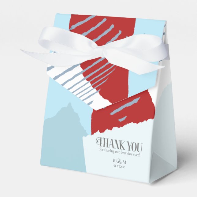 Blocket färg Bröllop Winter ID740 Presentaskar (Framsidan Sidan)