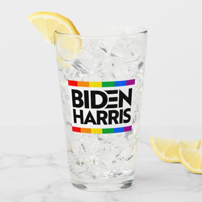 Blocket för Pridet BIDEN HARRIS Glaskopp (Framsida Ice)