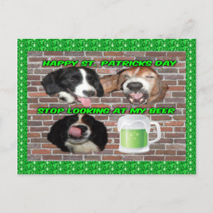 Blocket för vykort stoppas vid Tittar på mitt öl