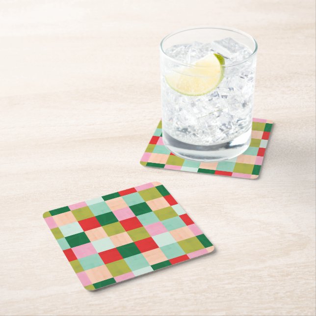 Blocket Merry & Bright Färg Underlägg Papper Kvadrat (Insitu)