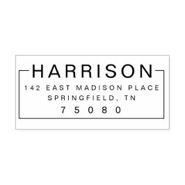 Blocket Modern Returadress Self Inking Frimärke Självfärgande Stämpel