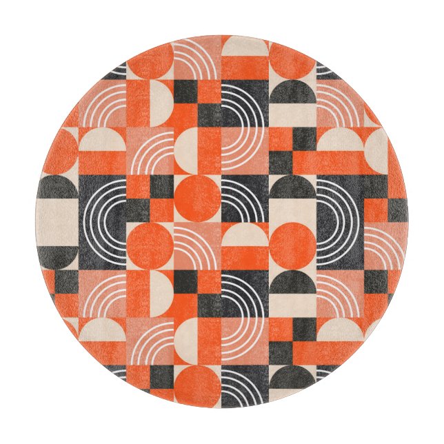 Blocket mönster i det ljusa geometriska färg. (Framsidan)