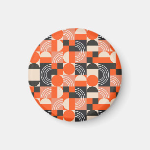 Blocket mönster i det ljusa geometriska färg. magnet